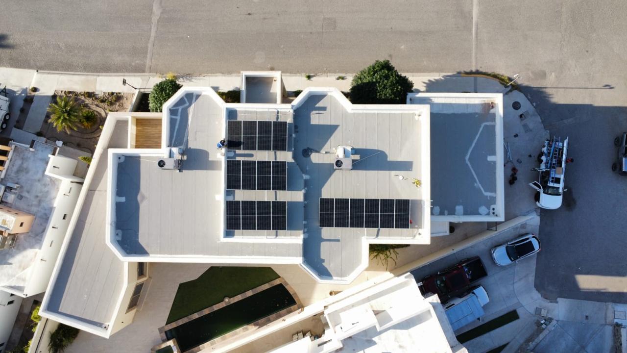 Sistema solar en techo